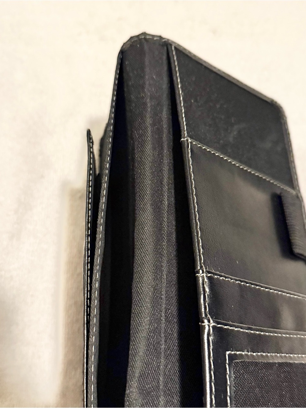 Vintage RH Donnelley Long Wallet / Checkbook Cover – Black - Picture 8 of 10